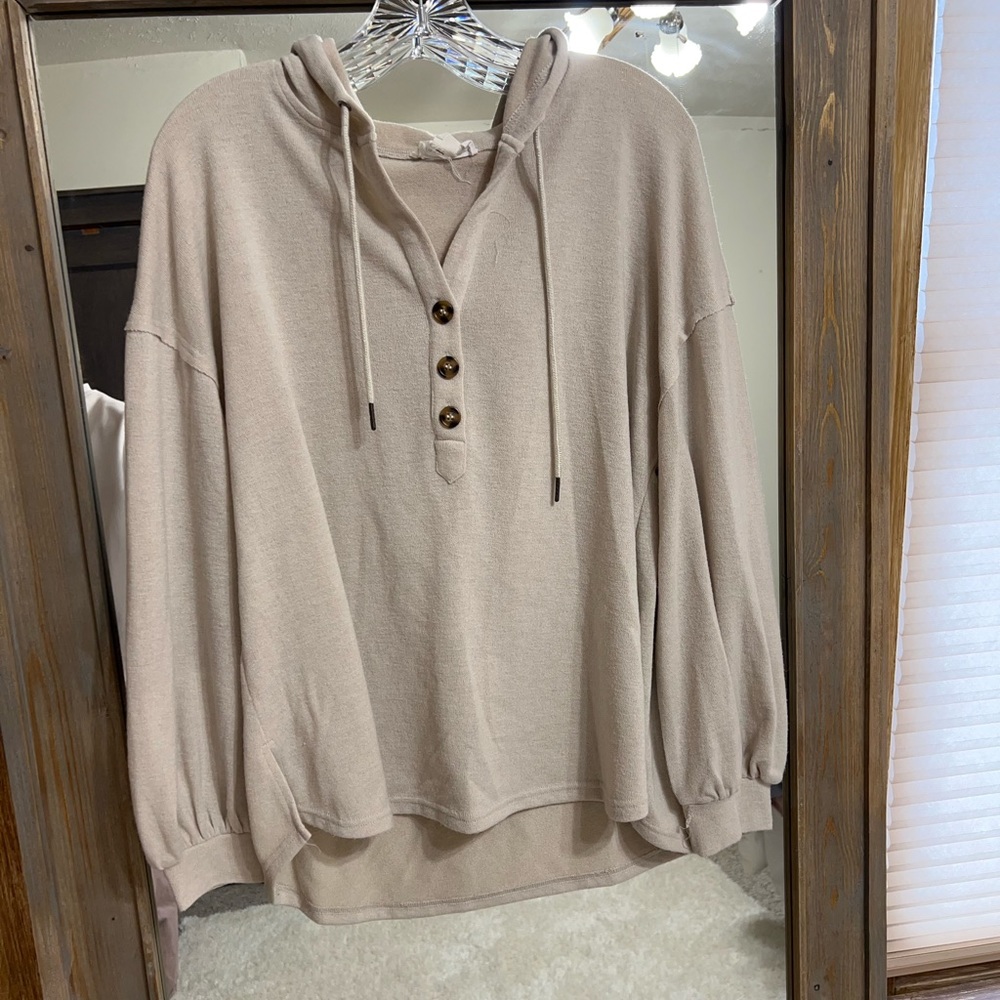 Hooded Henley top from Vici